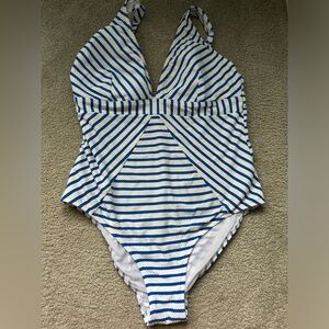 Sea Level Swim size 12 Amalfi Panel Stripe size 12